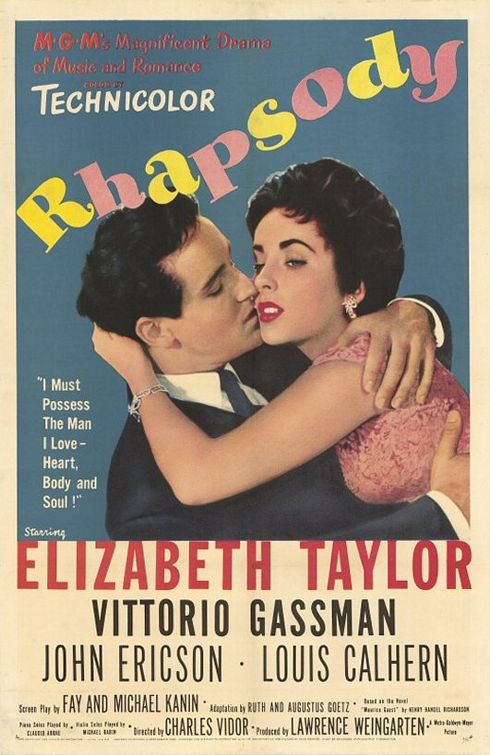 the movie poster: Rhapsody (1954)