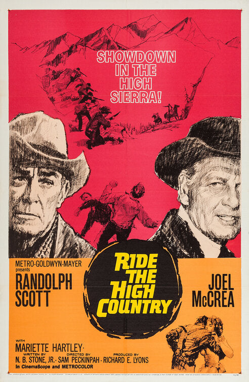 1000 piece jigsaw puzzle for the movie poster: Ride the High Country (1962)