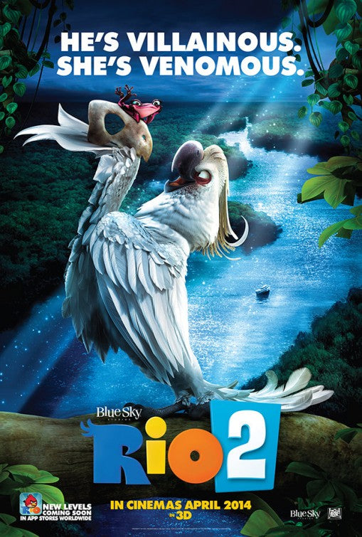1000 piece jigsaw puzzle for the movie poster: Rio 2 (2014) ver2