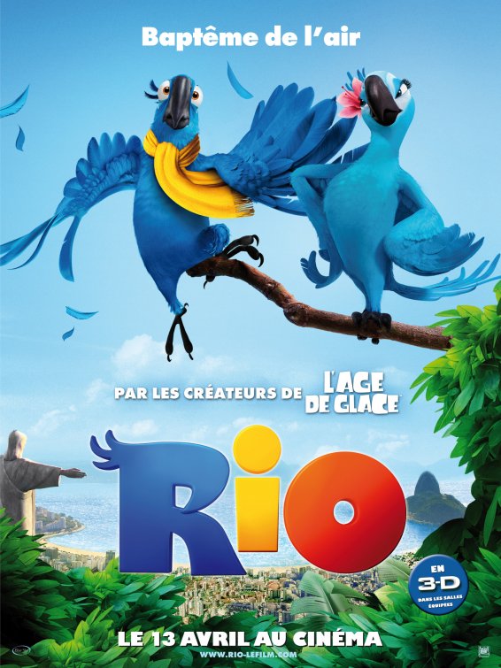 1000 piece jigsaw puzzle for the movie poster: Rio (2011) ver9