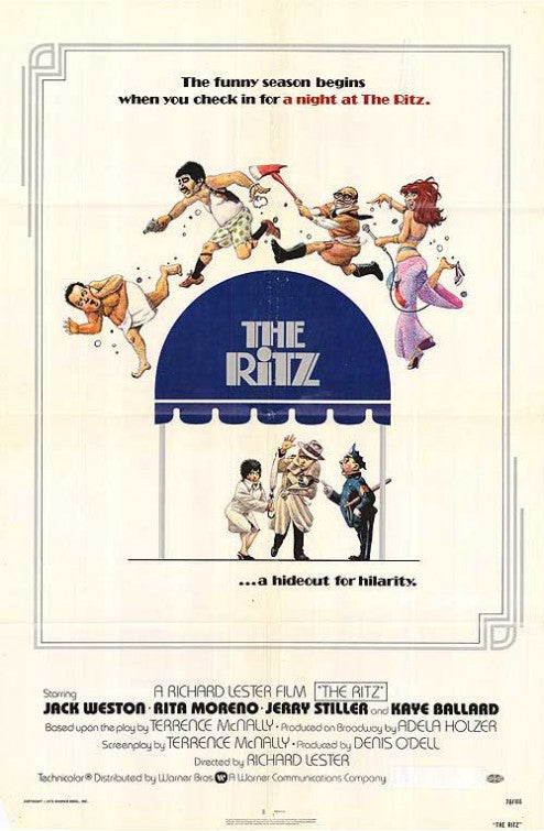1000 piece jigsaw puzzle for the movie poster: The Ritz (1976)