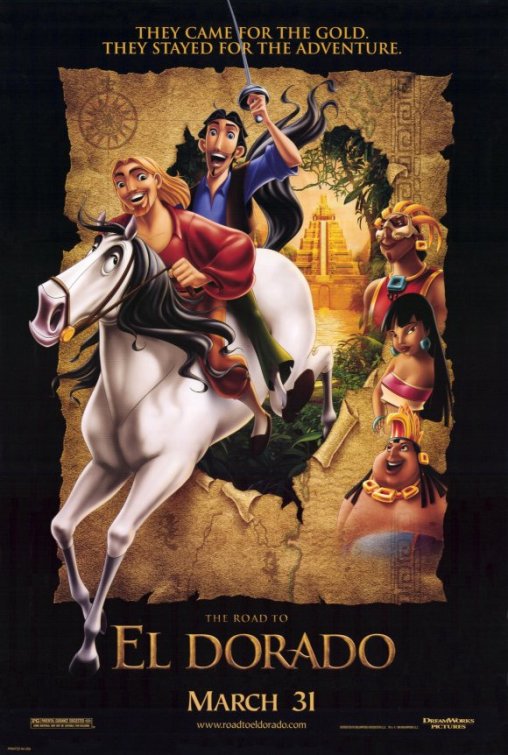 1000 piece jigsaw puzzle for the movie poster: The Road to El Dorado (2000) ver5