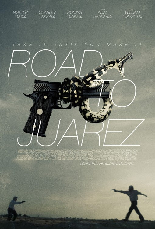 1000 piece jigsaw puzzle for the movie poster: Road to Juarez (2013)