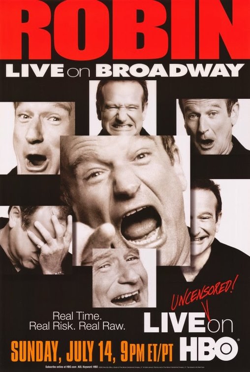 1000 piece jigsaw puzzle for tv poster: Robin Williams Live on Broadway