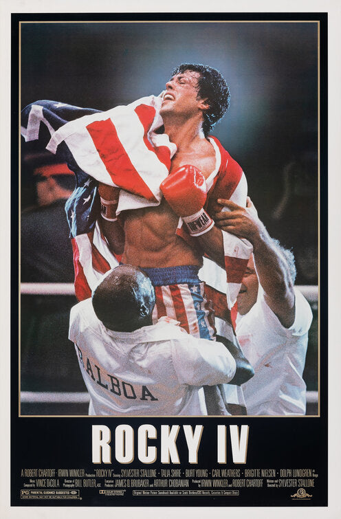 the movie poster: Rocky IV (1985)