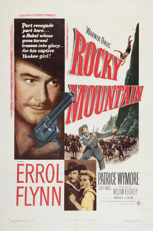 1000 piece jigsaw puzzle for the movie poster: Rocky Mountain (1950)