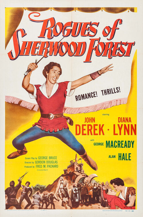 1000 piece jigsaw puzzle for the movie poster: Rogues of Sherwood Forest (1950)