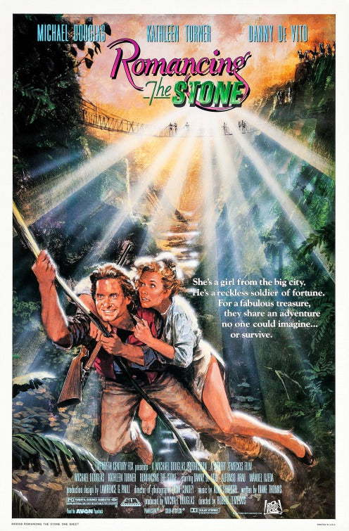 the movie poster: Romancing the Stone (1984)