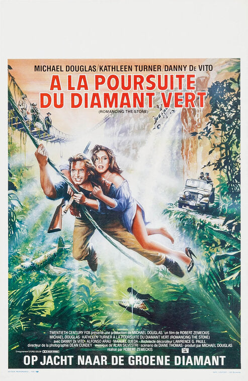1000 piece jigsaw puzzle for the movie poster: Romancing the Stone (1984) ver3