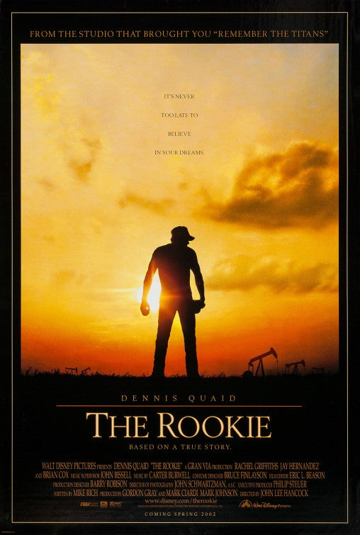 the movie poster: The Rookie (2002)