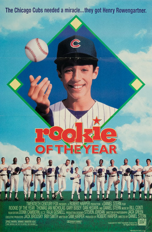 the movie poster: Rookie of the Year (1993)