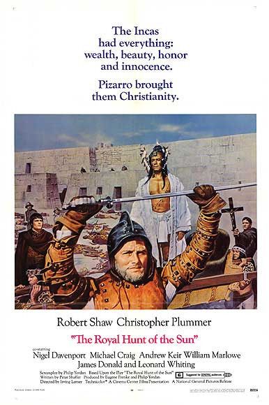 the movie poster: The Royal Hunt of the Sun (1969) ver2