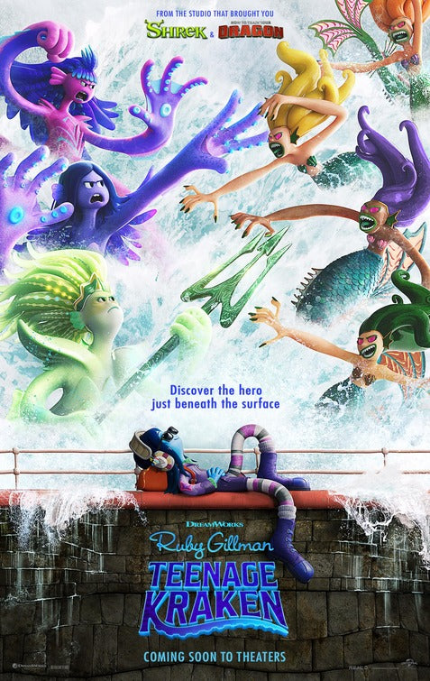 1000 piece jigsaw puzzle for the movie poster: Ruby Gillman, Teenage Kraken (2023)
