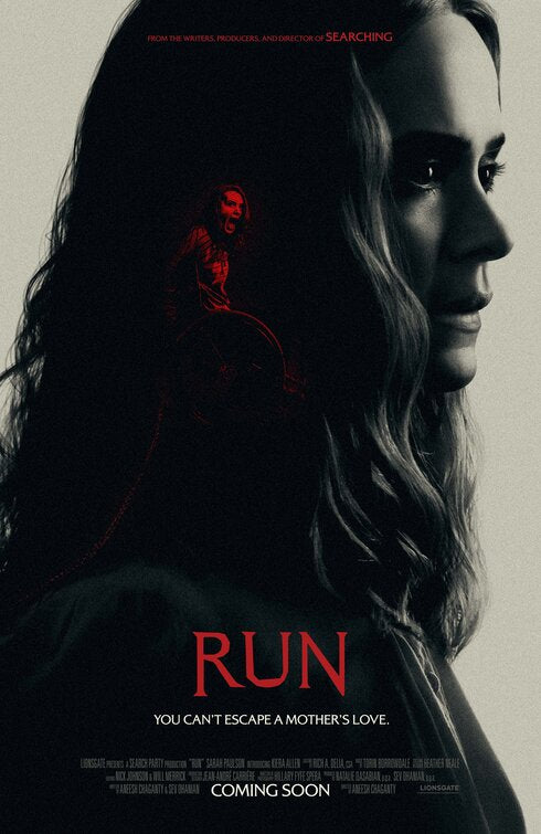 1000 piece jigsaw puzzle for the movie poster: Run (2020) ver2