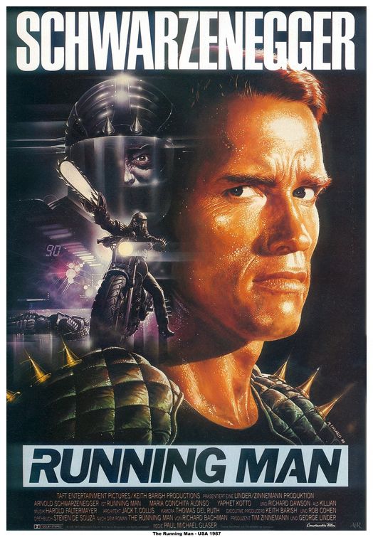 the movie poster: The Running Man (1987) ver3