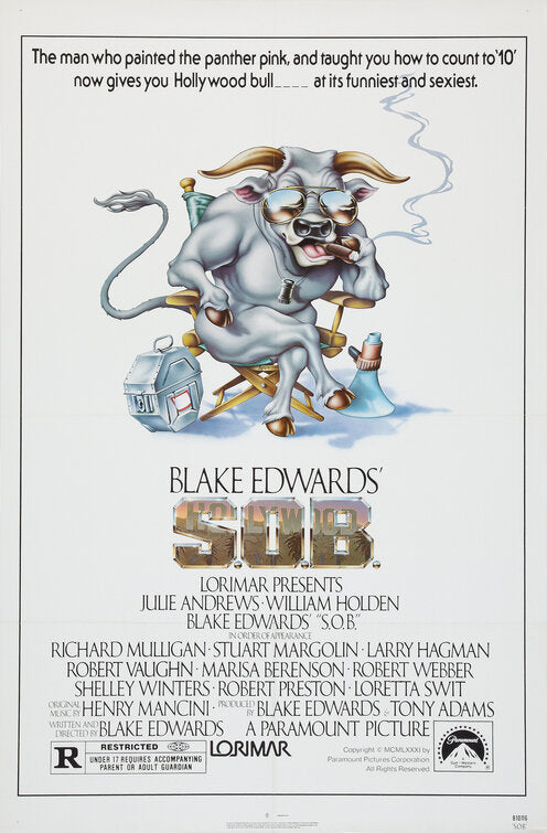 the movie poster: S.O.B. (1981)