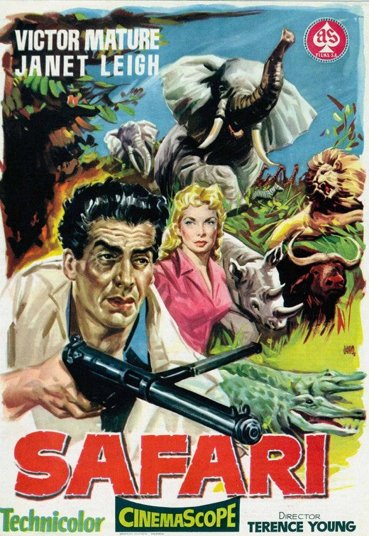 1000 piece jigsaw puzzle for the movie poster: Safari (1956) ver3