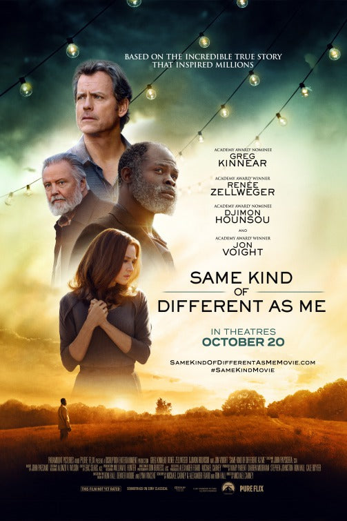 1000 piece jigsaw puzzle for the movie poster: Same Kind of Different as Me (2017)
