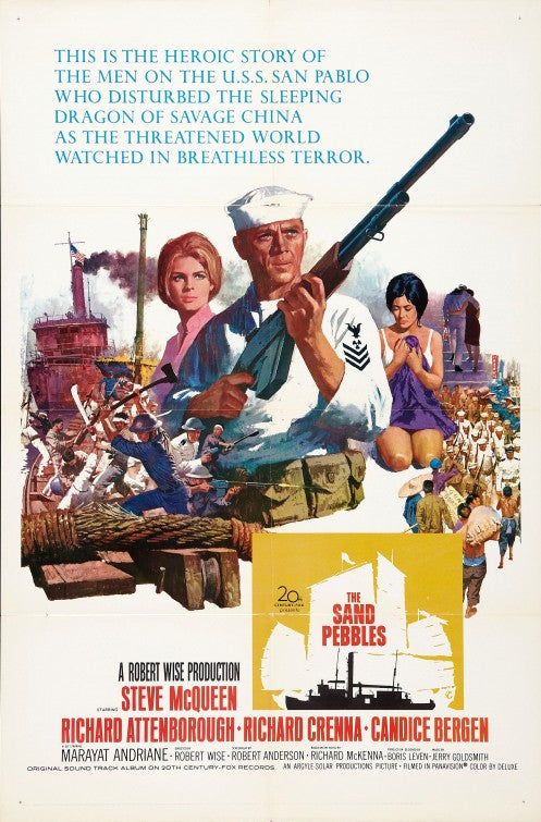 1000 piece jigsaw puzzle for the movie poster: The Sand Pebbles (1966)