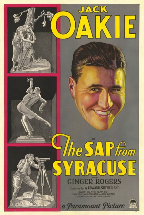 the movie poster: The Sap from Syracuse (1930)