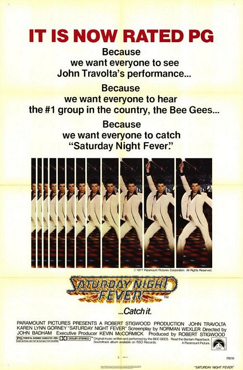 the movie poster: Saturday Night Fever (1977) ver2