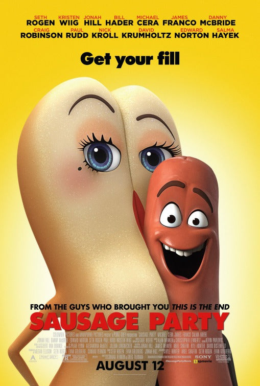 1000 piece jigsaw puzzle for the movie poster: Sausage Party (2016) ver2