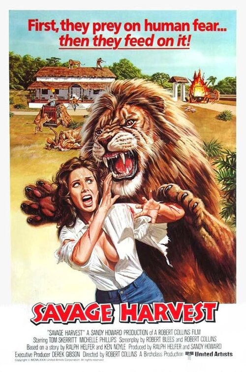 1000 piece jigsaw puzzle for the movie poster: Savage Harvest (1981)