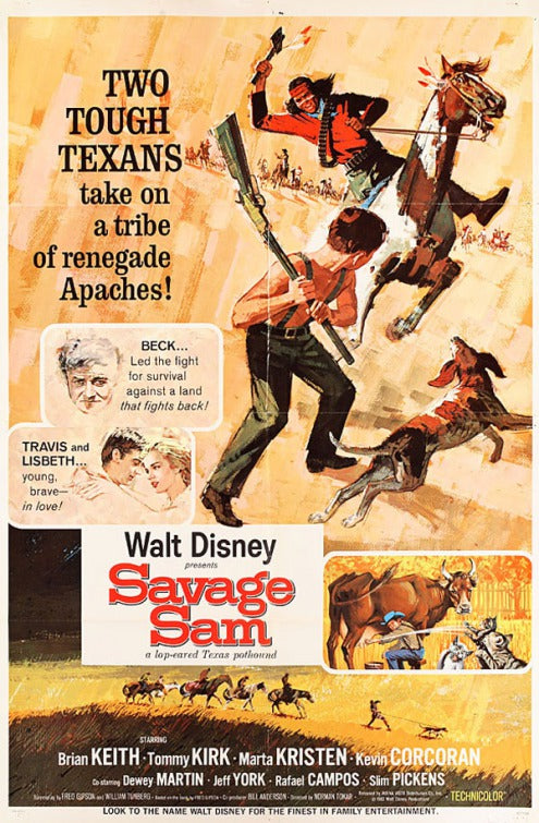 1000 piece jigsaw puzzle for the movie poster: Savage Sam (1963) ver2