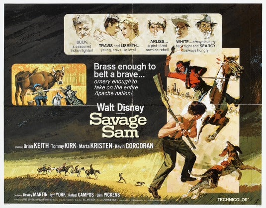 1000 piece jigsaw puzzle for the movie poster: Savage Sam (1963) ver3