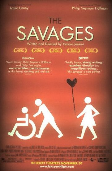 the movie poster: The Savages (2007)