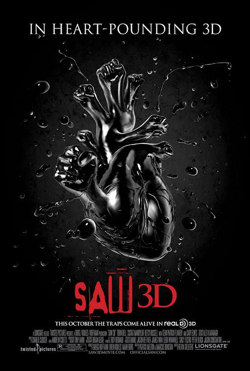 1000 piece jigsaw puzzle for the movie poster: Saw 3D (2010) ver3
