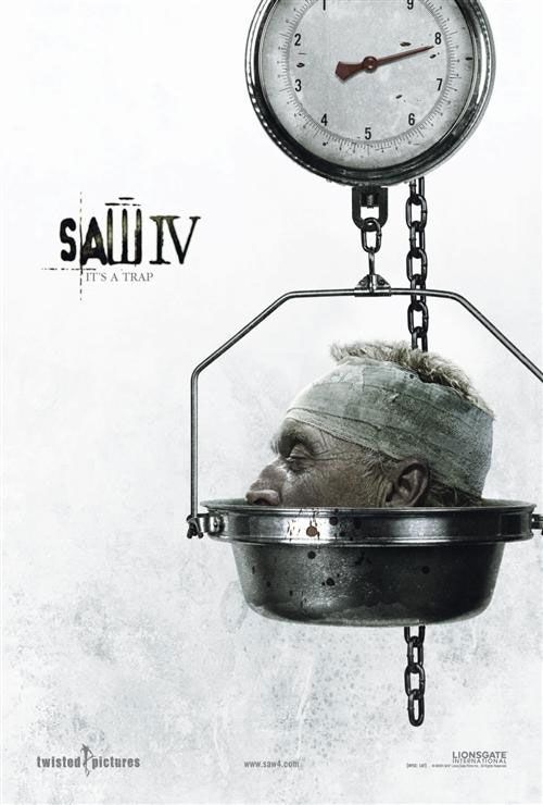 the movie poster: Saw IV (2007)