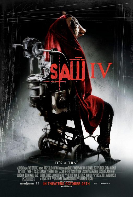 the movie poster: Saw IV (2007) ver5