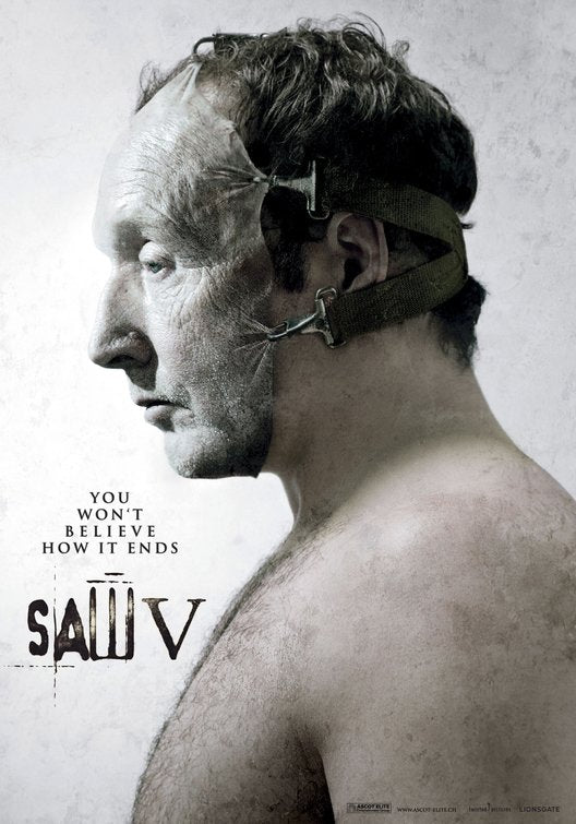 the movie poster: Saw V (2008)