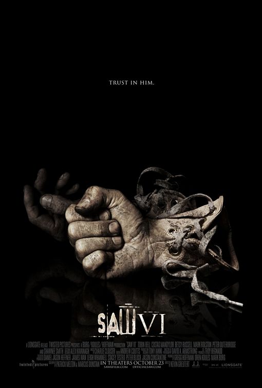 1000 piece jigsaw puzzle for the movie poster: Saw VI (2009) ver4