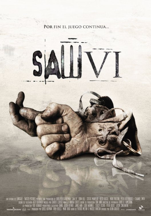 1000 piece jigsaw puzzle for the movie poster: Saw VI (2009) ver9