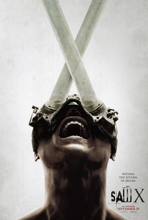 1000 piece jigsaw puzzle for the movie poster: Saw X (2023)