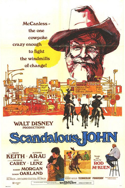 the movie poster: Scandalous John (1971)