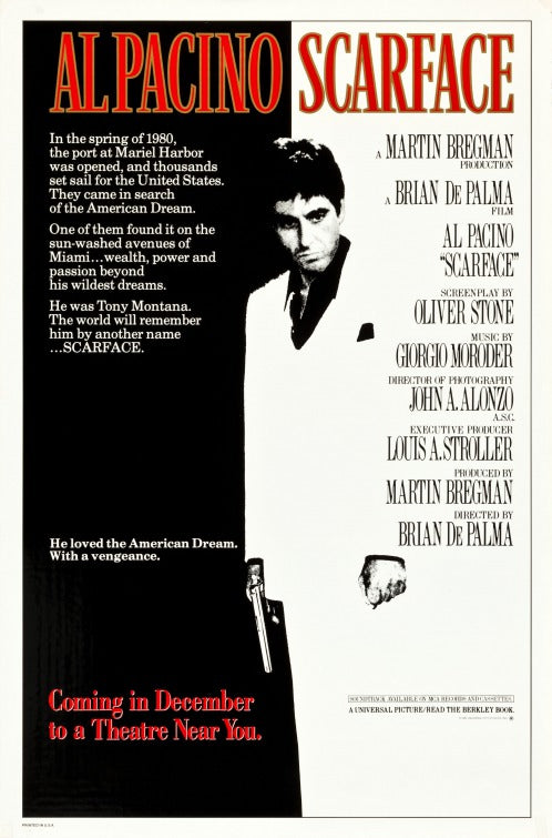 the movie poster: Scarface (1983) ver2