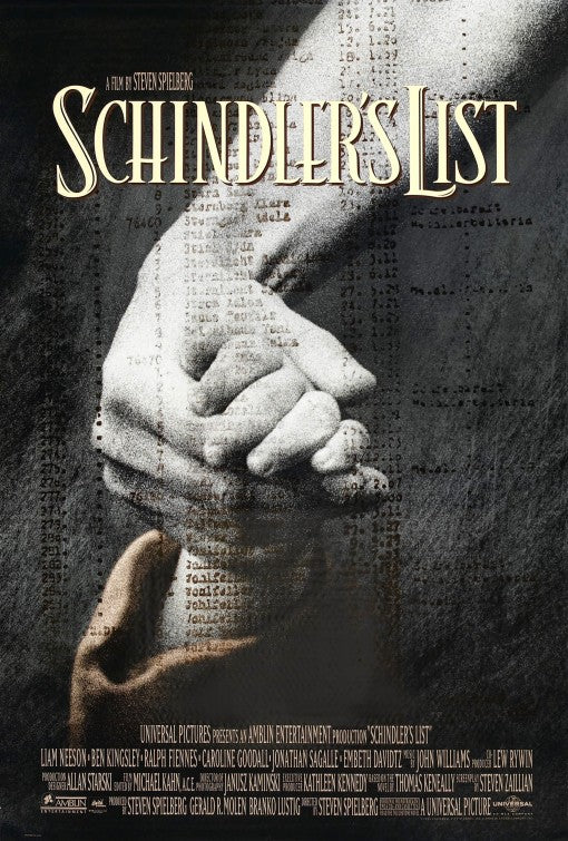the movie poster: Schindler's List (1993)