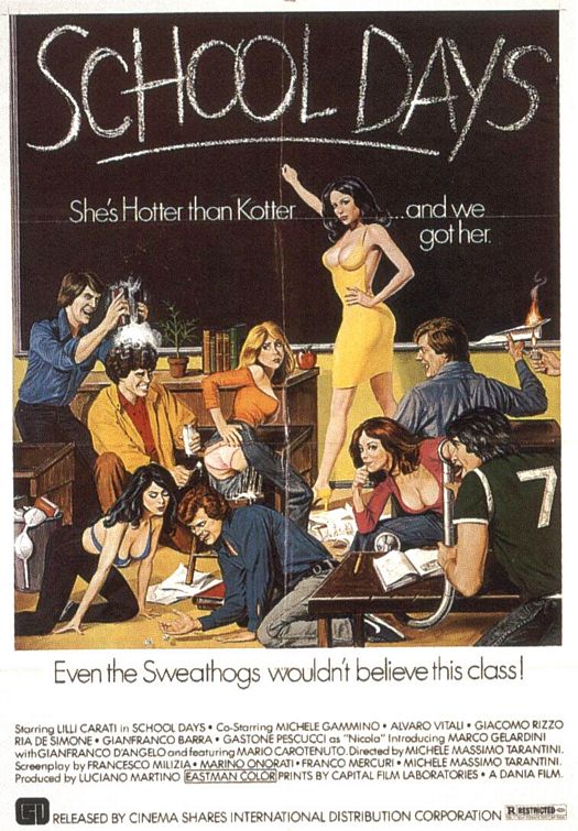 the movie poster: School Days (1977)