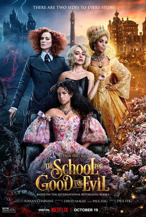 1000 piece jigsaw puzzle for the movie poster: The School for Good and Evil (2022) ver2