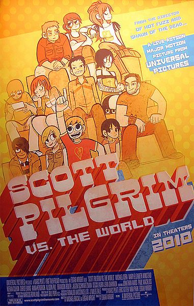 1000 piece jigsaw puzzle for the movie poster: Scott Pilgrim vs. the World (2010)
