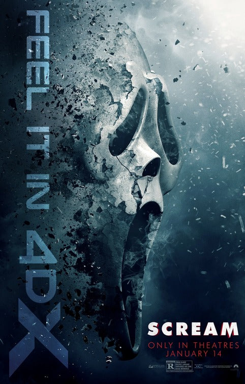 1000 piece jigsaw puzzle for the movie poster: Scream (2022) ver19