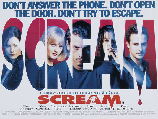 1000 piece jigsaw puzzle for the movie poster: Scream (1996) ver2