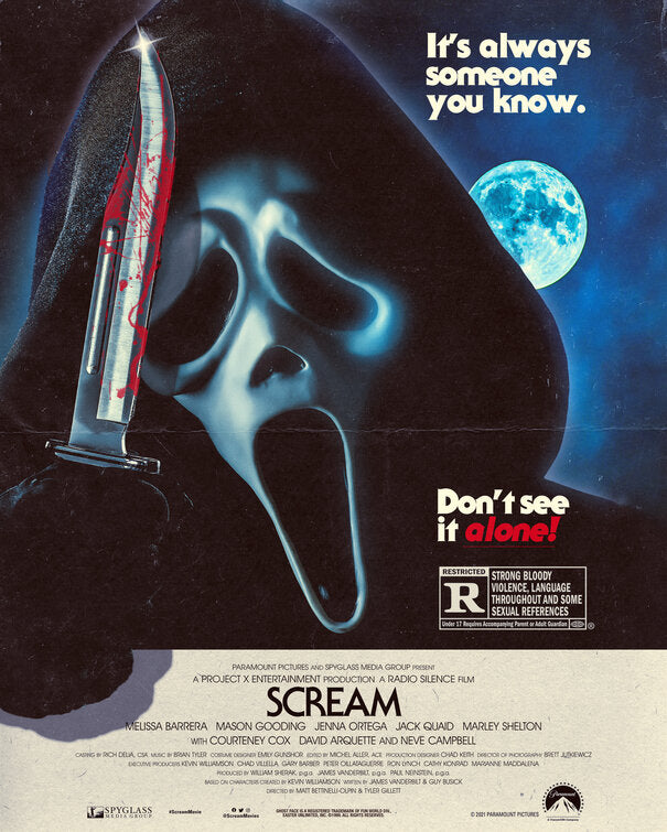1000 piece jigsaw puzzle for the movie poster: Scream (2022) ver21