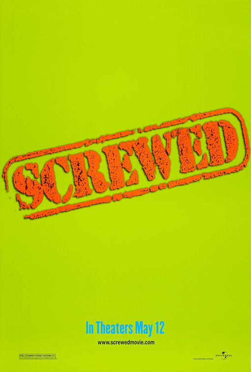 1000 piece jigsaw puzzle for the movie poster: Screwed (2000) ver2