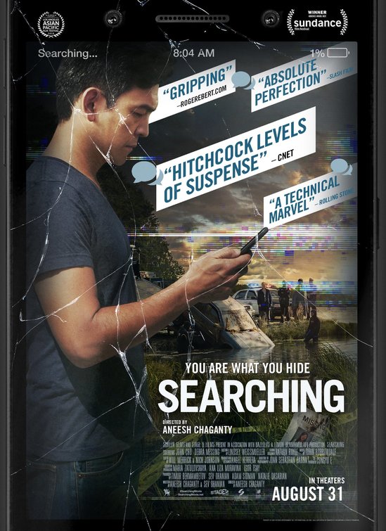 1000 piece jigsaw puzzle for the movie poster: Searching (2018) ver9