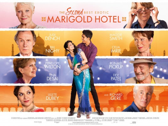 1000 piece jigsaw puzzle for the movie poster: The Second Best Exotic Marigold Hotel (2015) ver2