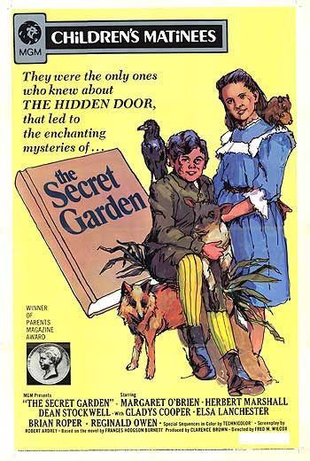 the movie poster: The Secret Garden (1949)